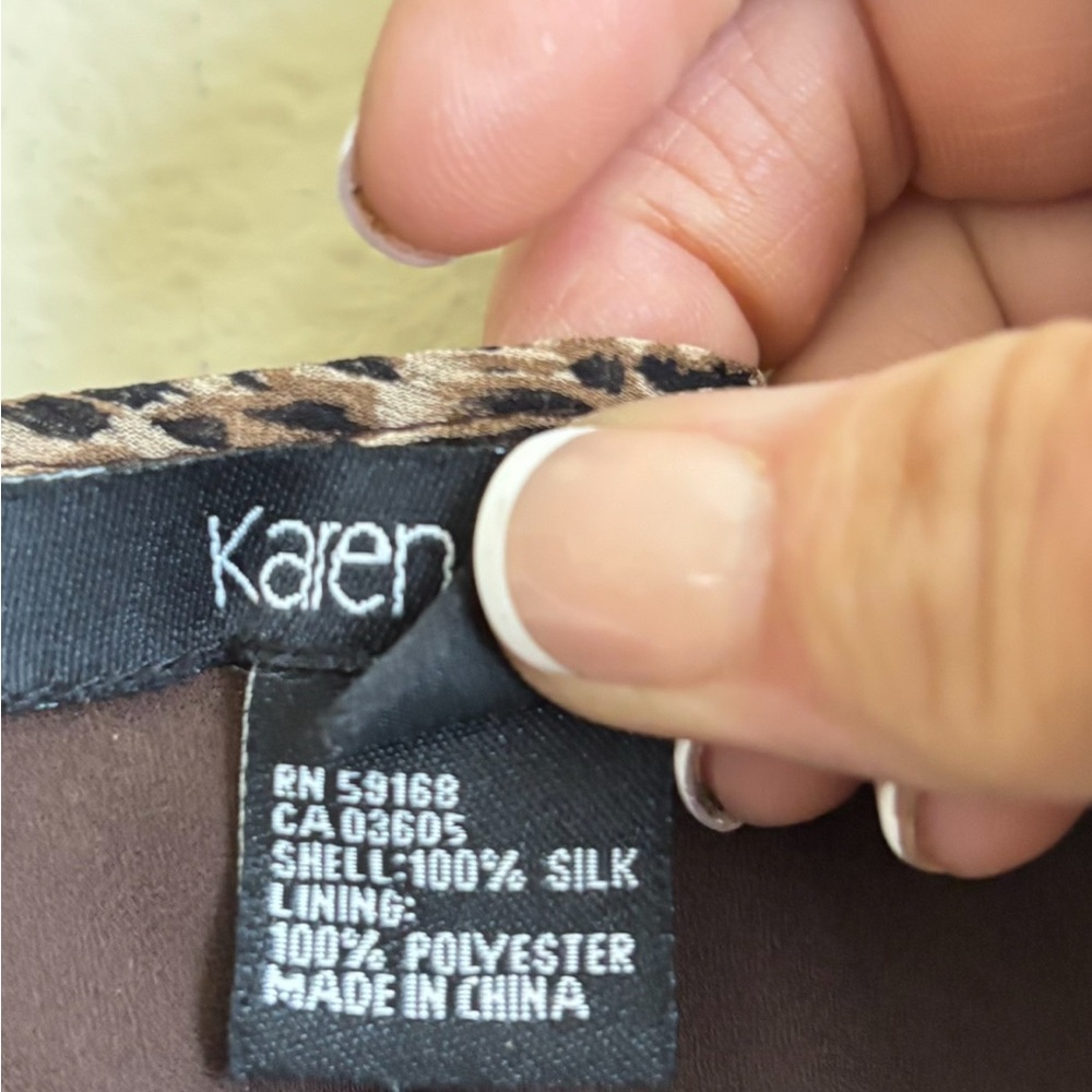 Karen Kane Animal Print Maxi Dress Size Large - Picture 6 of 8